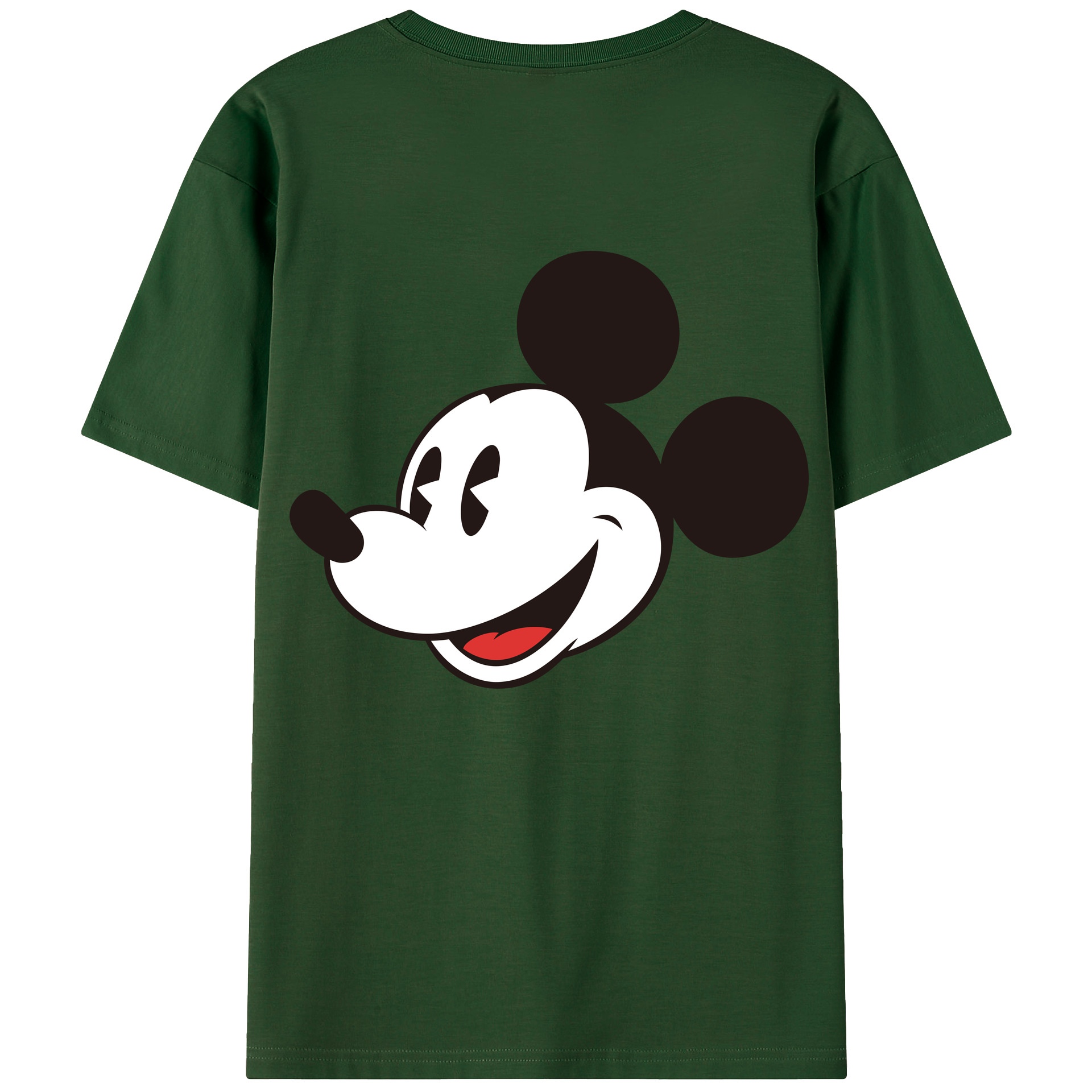 （画像用） ミッキーマウス Mickey Mouse 綿100％半袖Tシャツ（背面プリント）